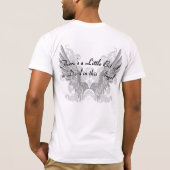 Een beetje een duivel in deze engel #1a t-shirt (Achterkant)