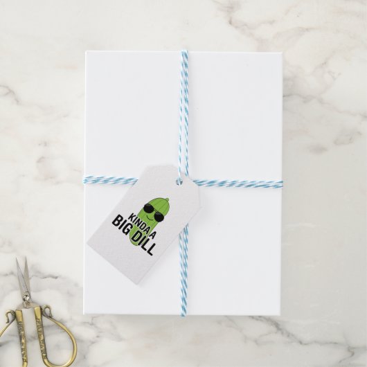 Een beetje een grote dille cadeaulabel (Met Touw)