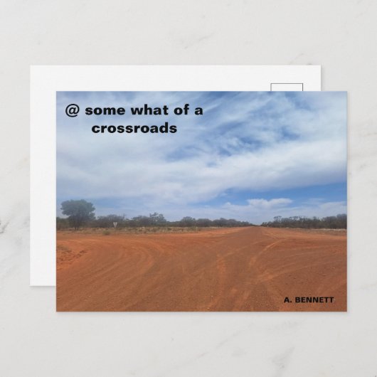 @ een beetje een kruispunt briefkaart (Voorkant / Achterkant)