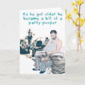 Een beetje een partijpooper kaart (Gele Bloem)