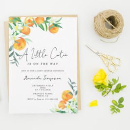 Een beetje een schattige baby shower kaart