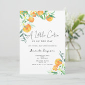 Een beetje een schattige baby shower kaart (Staand voorkant)