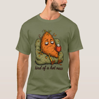 Een beetje een warboel Zoete Aardappel Thanksgivin T-shirt