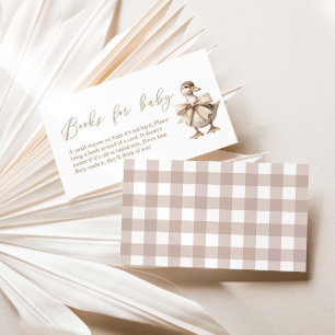Een beetje eendje Baby shower boeken voor Baby Informatiekaartje