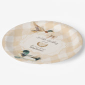 Een beetje eendje Baby shower Papieren Bordje (Gekanteld)