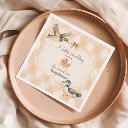Een beetje eendje Baby shower Servet