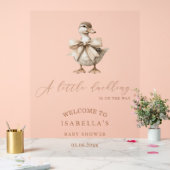 Een beetje eendje Baby shower welkom Acryl Bord (Huwelijk)