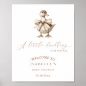 Een beetje eendje Baby shower welkom Poster (Voorkant)