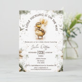 Een beetje eendje is op weg naar genderneutraal kaart (Staand voorkant)