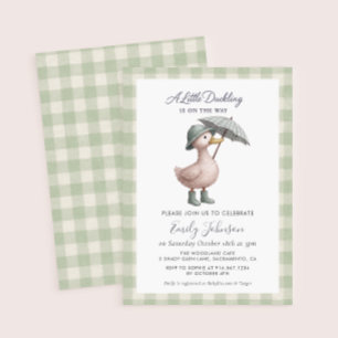 Een beetje eendje Schattige eendje Baby shower uit Kaart