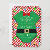 Een beetje Elf is onderweg. kerstBaby shower Kaart (Voorkant)