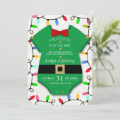 Een beetje Elf is onderweg. kerstBaby shower Kaart (Staand voorkant)