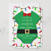 Een beetje Elf is onderweg. kerstBaby shower Kaart (Voorkant)