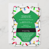 Een beetje Elf is onderweg. kerstBaby shower Kaart (Achterkant)