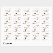 Een beetje espresso martini bruidsdouche vierkante sticker (Vel)