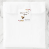 Een beetje espresso martini bruidsdouche vierkante sticker (Tas)