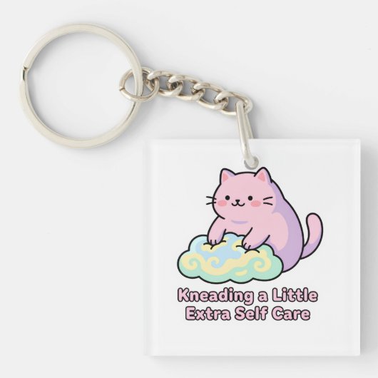 Een beetje extra verzorging voor jezelf sleutelhanger (voorkant)