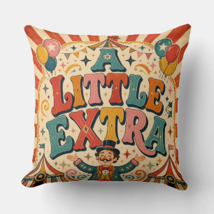 Een beetje extra vintage circus retro kussen