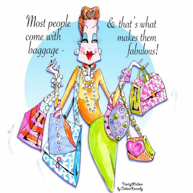 Een beetje Fab' bagage. Staand Fotobeeldje (Voorkant)