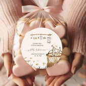 Een beetje Fisherman Waterverf Baby shower Ronde Sticker