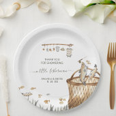 Een beetje Fisherman Waterverf Gevist Baby shower Papieren Bordje