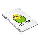 Een beetje flauw Komische baby maïspun Notitieboek (Rechterzijde)