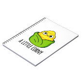 Een beetje flauw Komische baby maïspun Notitieboek (Linkerzijde)