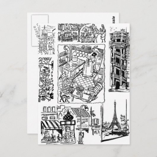 Een beetje Frankrijk Briefkaart (Voorkant / Achterkant)