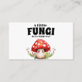 Een beetje Fungi Baby shower Display Douche Aanvra Informatiekaartje (Achterkant)