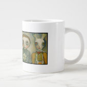 Een beetje gek grote koffiekop (Rechts)