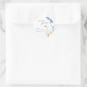 Een beetje Gekke Goose Boy Baby shower Ronde Sticker (Tas)