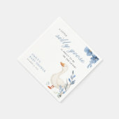 Een beetje Gekke Goose Boy Baby shower servetten (Hoek)