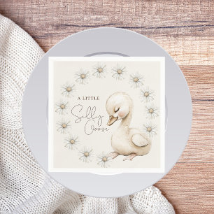 Een beetje Gekke Goose Neutral Boho Baby shower Servet