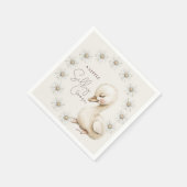 Een beetje Gekke Goose Neutral Boho Baby shower Servet (Hoek)