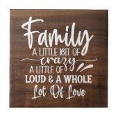 Een beetje gekke keramische Tegel Tegeltje (Voorkant)