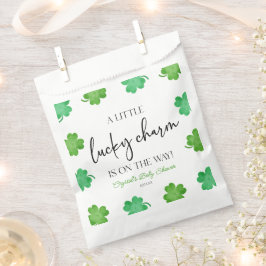 Een beetje geluk Charm Groene Klaver Baby shower Bedankzakje