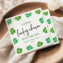 Een beetje geluk Charm Groene Klaver Baby shower