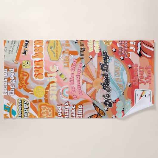 Een beetje geluk strandlaken (Voorkant)