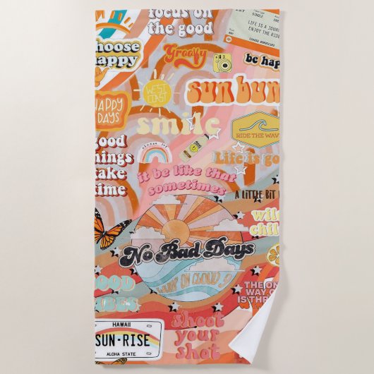 Een beetje geluk strandlaken (Voorkant)