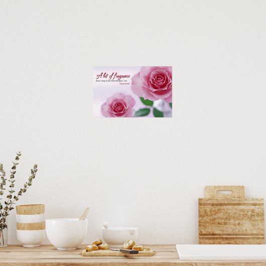 "Een beetje geur" Inspirerend Quote Poster (Keuken)