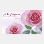 "Een beetje geur" Inspirerend Quote Rechthoekige Sticker (Voorkant)