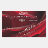 "Een beetje geur" Inspirerend Quote Rechthoekige Sticker (Voorkant)