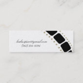 Een beetje glam gaat een lange weg mini visitekaartje (Achterkant)