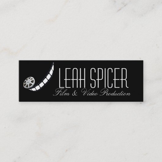 Een beetje glam gaat een lange weg mini visitekaartje (Voorkant)