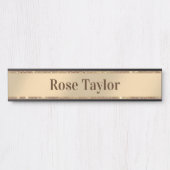 Een beetje Glitter Roos Gold Deurbordje (Voorkant)