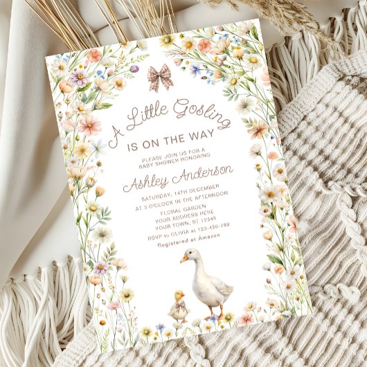 Een beetje Gosling Boho Baby shower Kaart