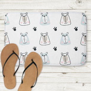 Een beetje grappig beer kinder badkamer badmat