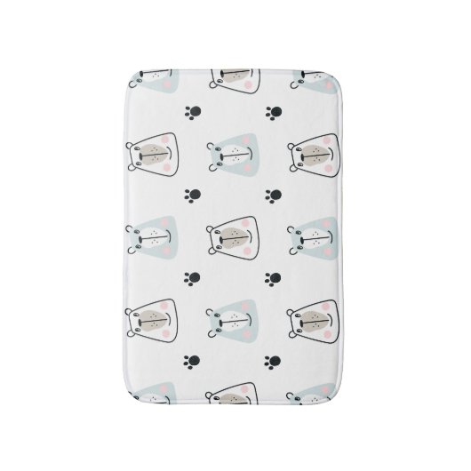 Een beetje grappig beer kinder badkamer badmat (Voorkant Verticaal)