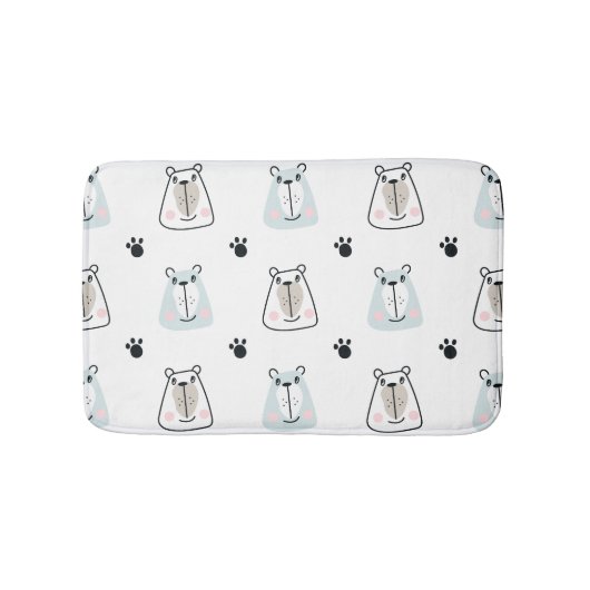 Een beetje grappig beer kinder badkamer badmat (Voorkant)