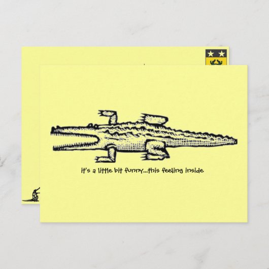 een beetje grappig briefkaart (Voorkant / Achterkant)